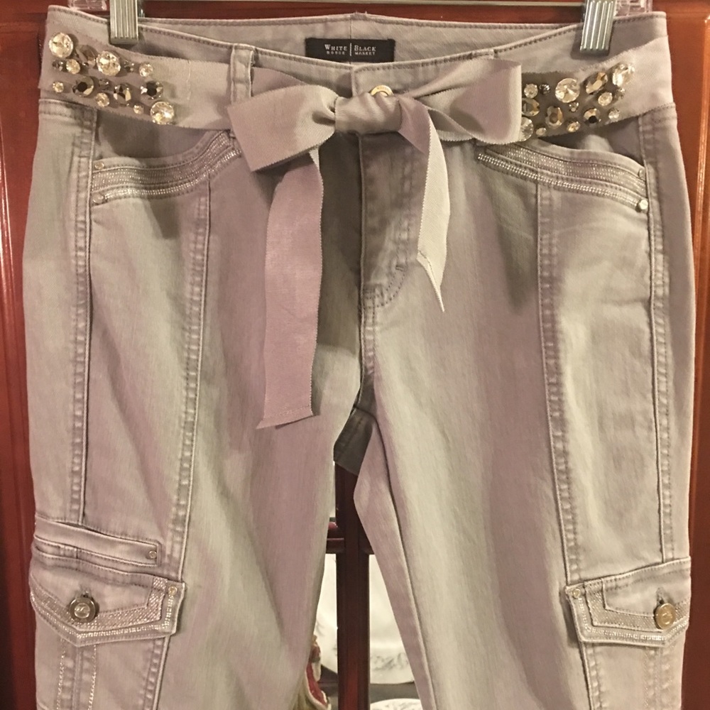 White House Black Market Gray Jeans. New with tags
